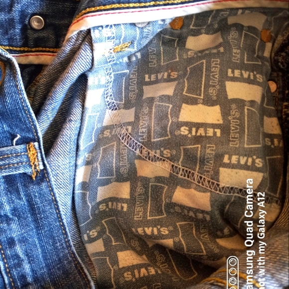 Levi's Low Boot Cut Vintage Distressed Blue Jeans - Picture 11 of 16